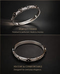 Empreinte Small Bangle, White Gold