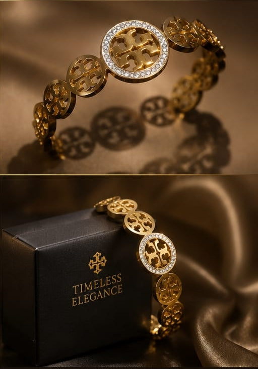 Golden Luxury Crystal Circle Bracelet